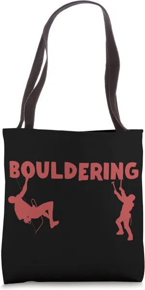 Boulder Climber Climbing Mountaineering Bouldering Mountain Tote Bag