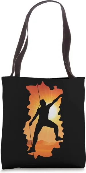 Boulder Climber Mountaineering Climbing Bouldering Mountain Tote Bag