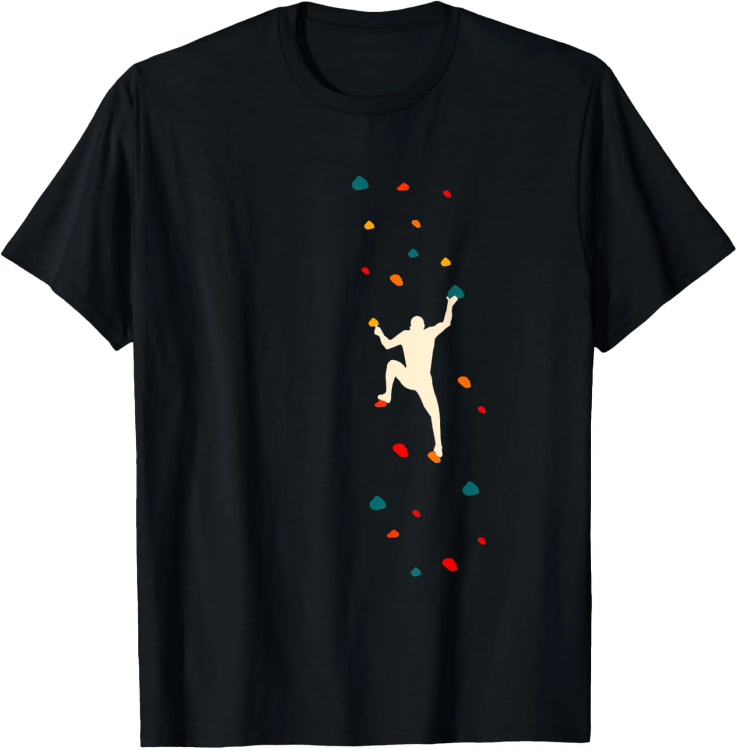 Bouldering Climber Free Climbing Small Rock Formation T-Shirt