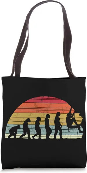 Boulders Evolution - Evolution Of Man Climbers Tote Bag