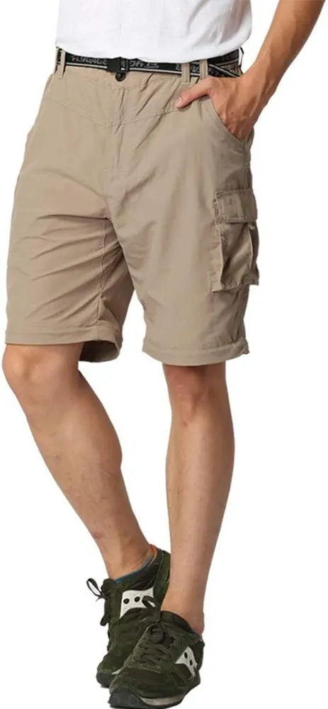 Boy’s Convertible Hiking Pants Lightweight Quick Dry Zip Off Pants for Kids Youth Outdoor UPF 50  Casual Cargo Trousers