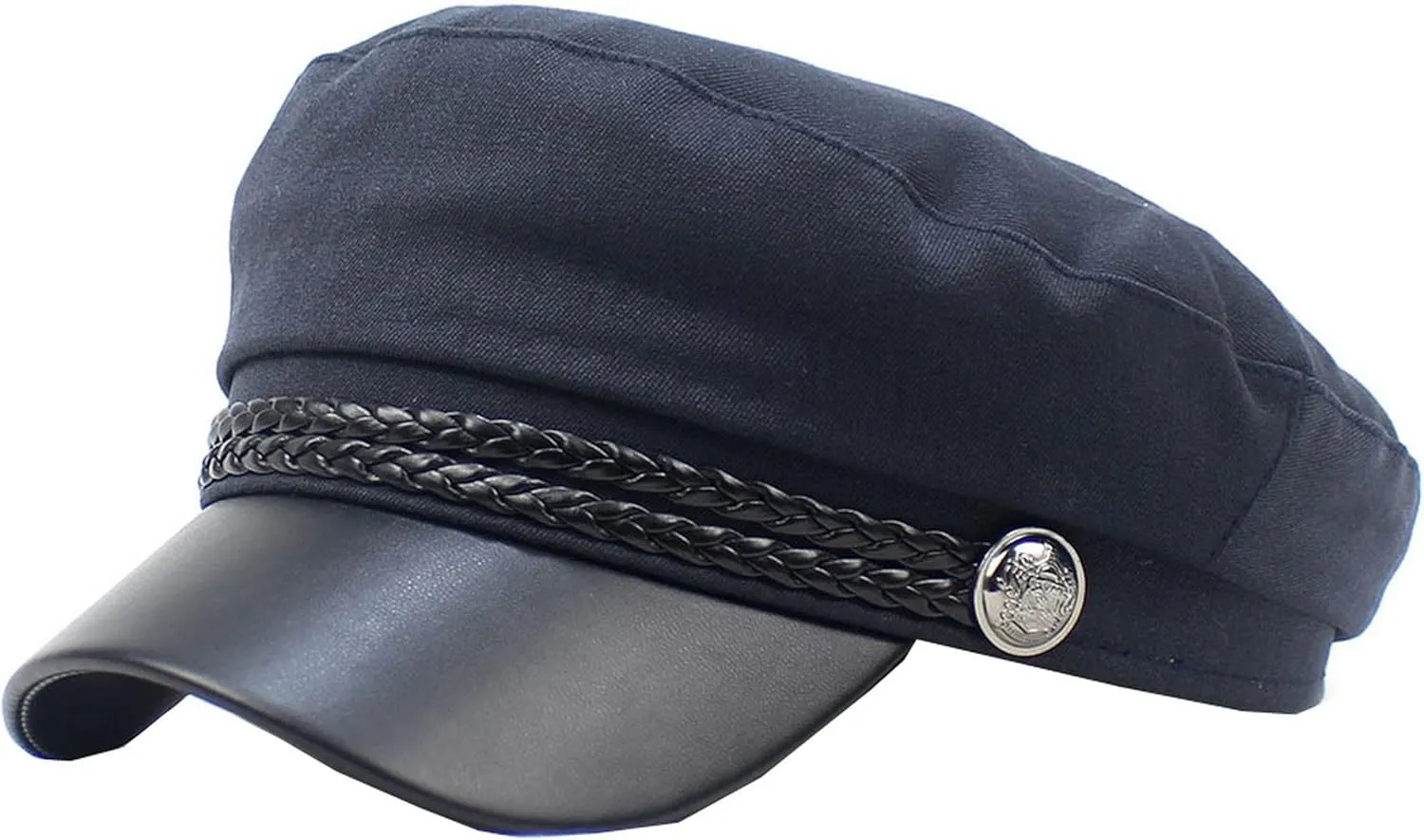 Brcus Men Women Yacht Captain Sailor Hat Newsboy Cabbie Baker Boy Peaked Beret Cap