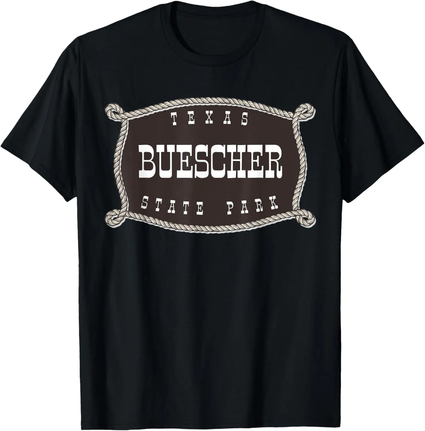 Buescher State Park Texas TX Rope and Lasso Cowboy T-Shirt