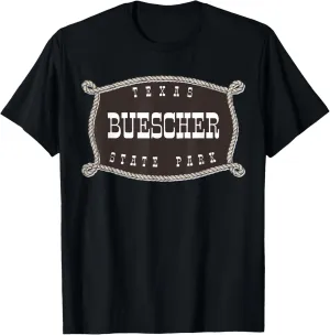 Buescher State Park Texas TX Rope and Lasso Cowboy T-Shirt