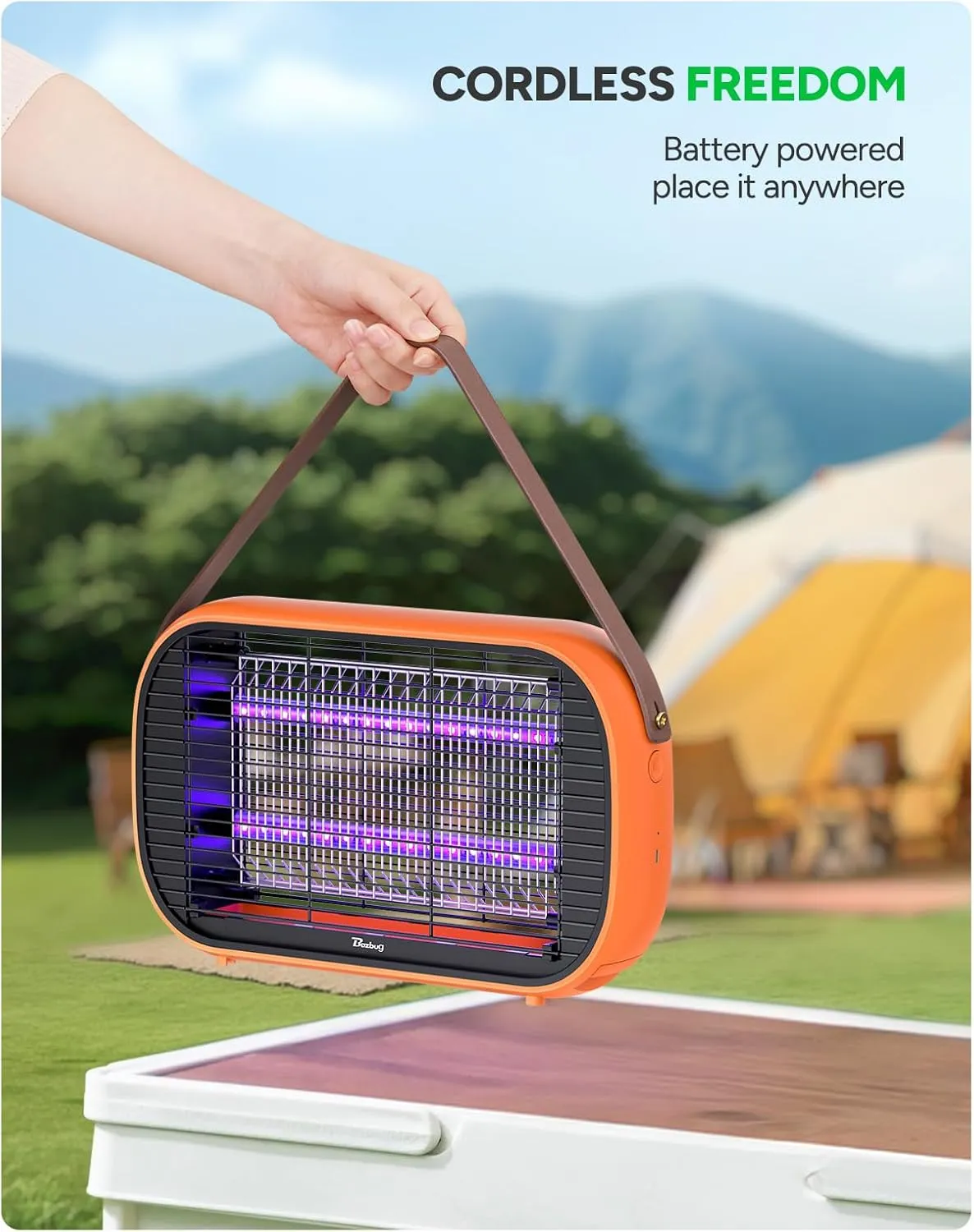 Buzbug LED Bug Zapper Outdoor Indoor, Durable 10 Years Lifespan Lamp,Portable Camping Mosquito Zapper, Fly Trap Mosquito Trap,Fly Zapper