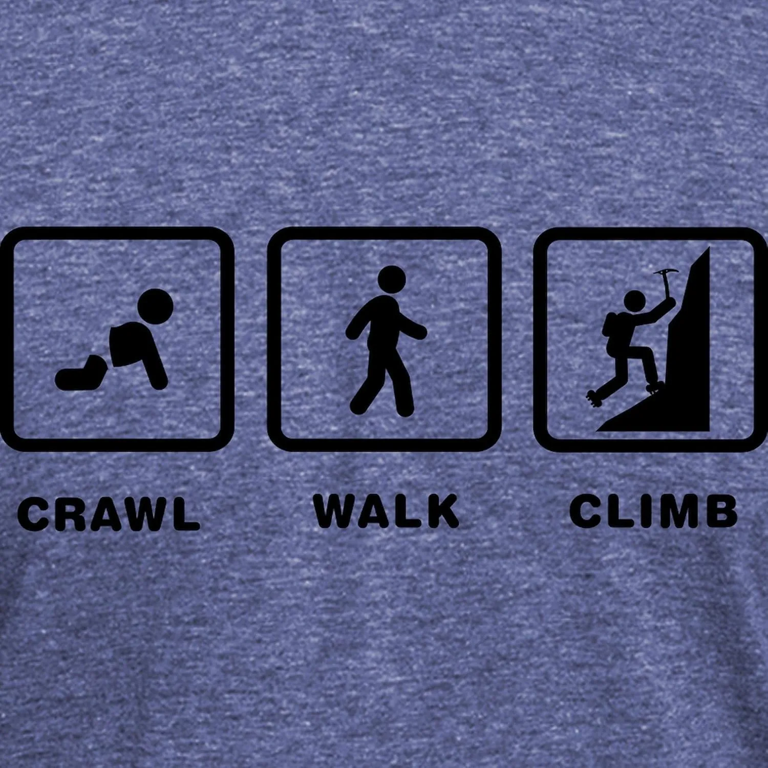 CafePress Mountain Climbing T Shirt Men's Deluxe Tri-Blend Shirt