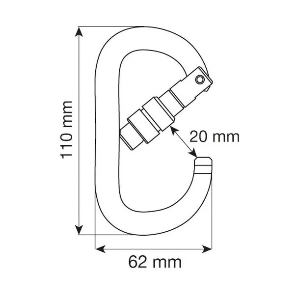 CAMP Oval XL Screw Gate