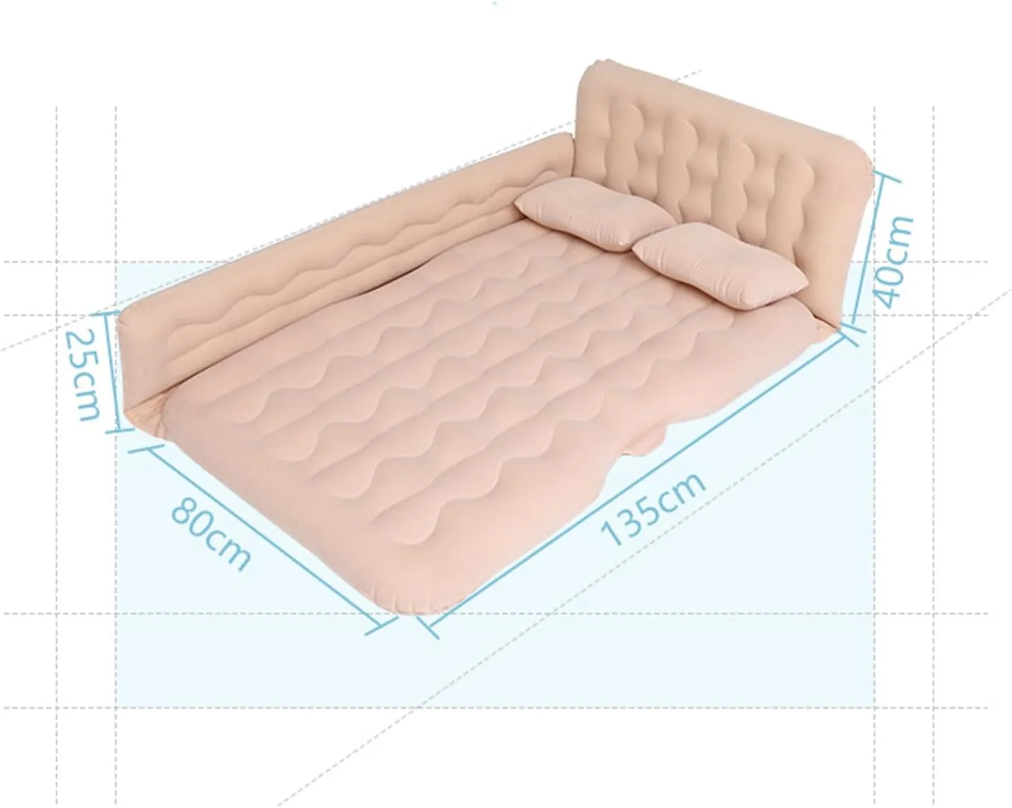 Car Air Mattress,Camping Air Mattresses for Toyota Sienna 2021 2022 2023 2024, Car Bed Air Mattress with Electric Pump, Car Bed for Outdoor and Travel,A Beige