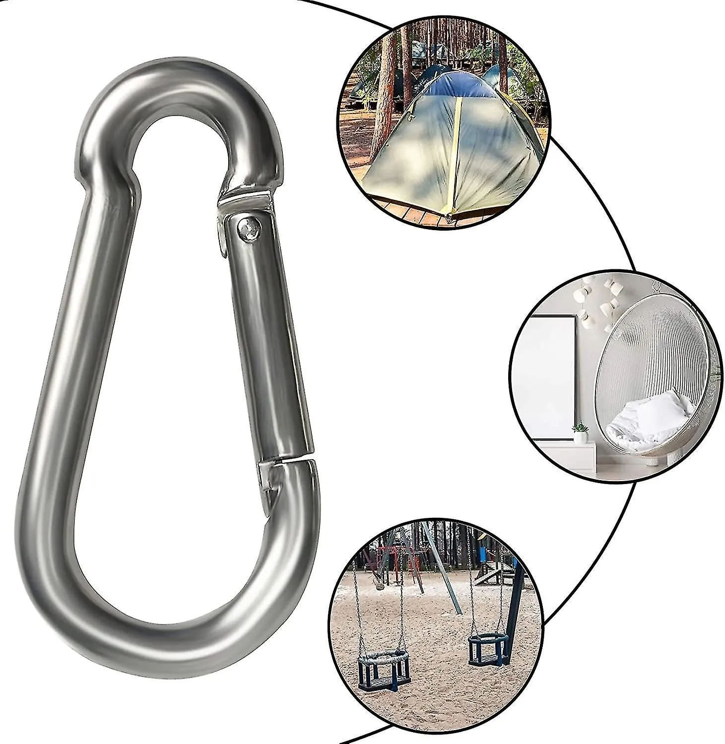 Carabiner Keychain[2 Piece],sports Carabiner Carabiner Hook,stainless Carabiners