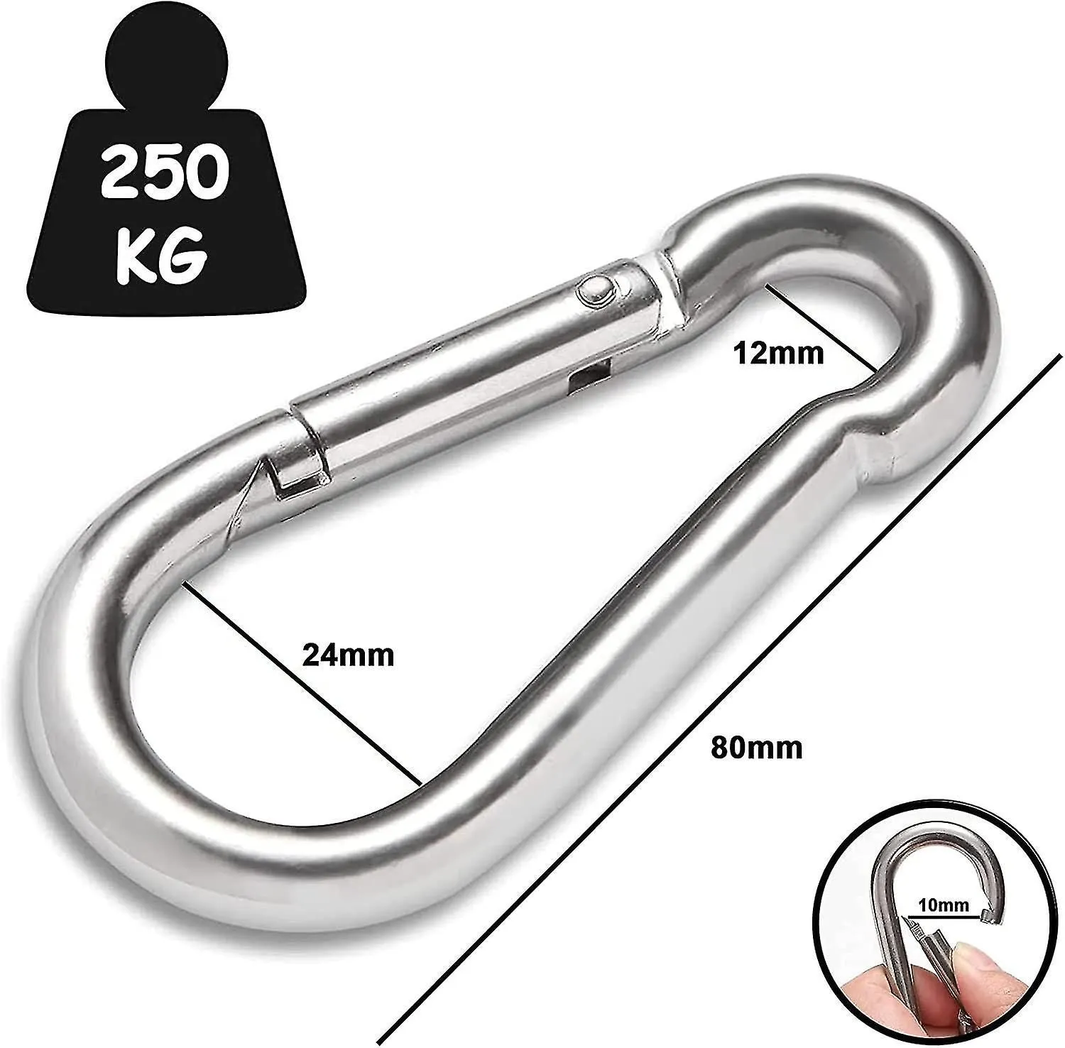 Carabiner Keychain[2 Piece],sports Carabiner Carabiner Hook,stainless Carabiners