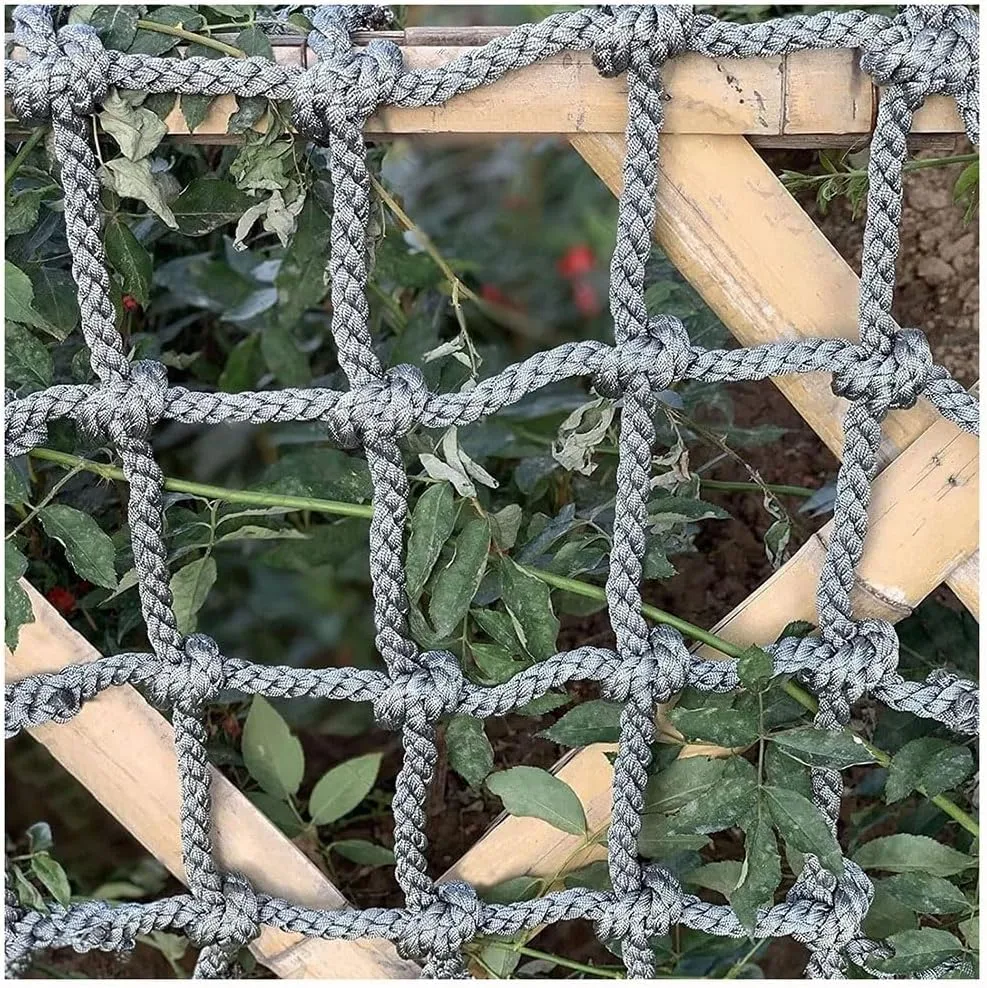 Cargo Climbing Net Outdoor Treehouse Nylon Truck Trailer Nets Playground Heavy Duty Swings Net Safety Net Cargo Net Child Playground Climbing Netting (Color : 6mm-8cm, Size : 1X3m/3.3X9.8ft)