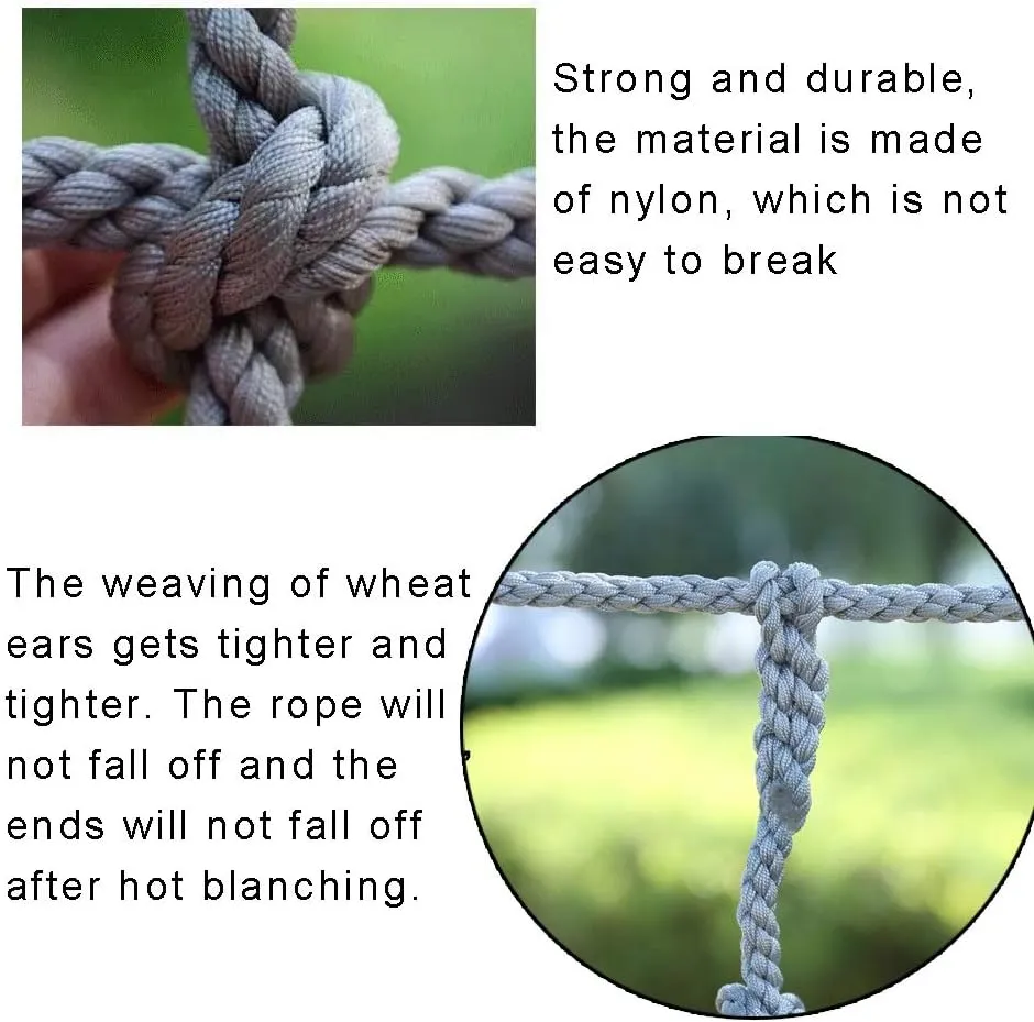 Cargo Climbing Net Outdoor Treehouse Nylon Truck Trailer Nets Playground Heavy Duty Swings Net Safety Net Cargo Net Child Playground Climbing Netting Dia 6mm (Size : 3X3m/9.8X9.8ft)