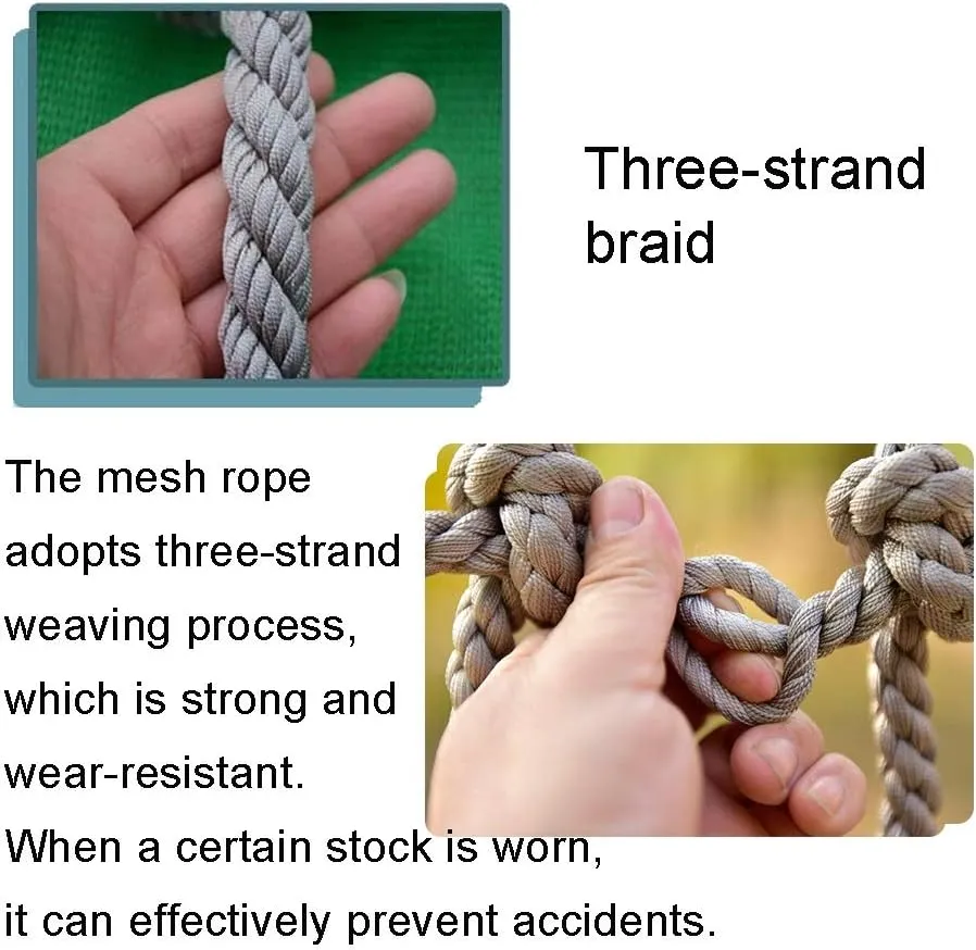 Cargo Net Nylon Truck Trailer Nets Safety Net Rope Ladder Netting Cargo Climbing Net Child Playground Climbing Netting Rope Net Climbing Netting Cargo Net Dia 8mm (Size : 1X1m/3.3X3.3ft)