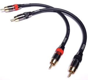 CESS-163-2f Heavy Duty Low Noise 12AWG Premium RCA Audio Patch Cable (2 Feet)