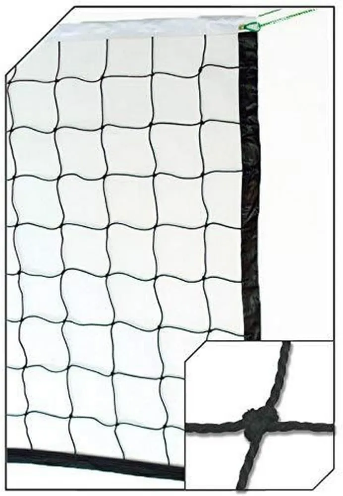 Champro Indoor/Outdoor Net, Rope Cable (Black/White, 2.5-mm)