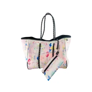 Charlotte Neoprene Tote Artsy Watercolor