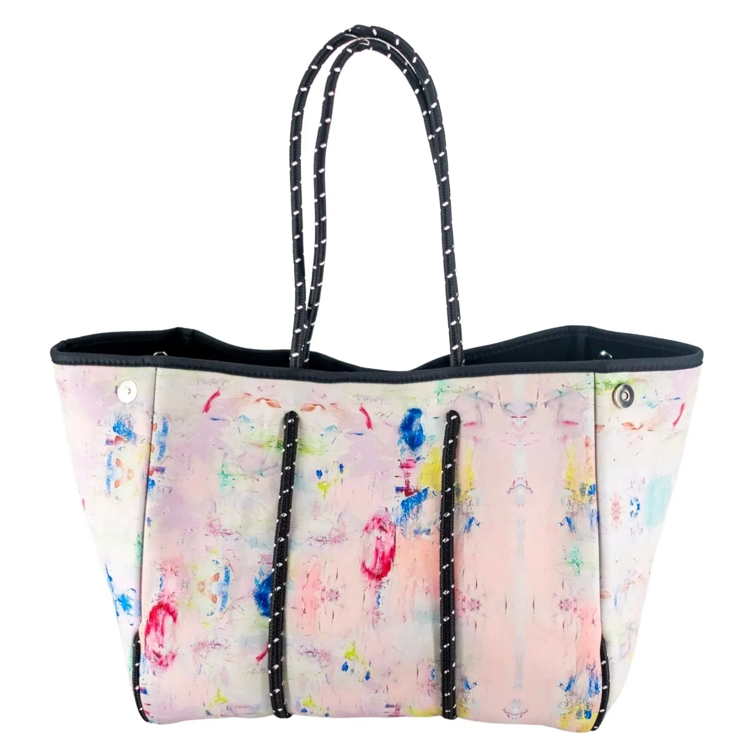 Charlotte Neoprene Tote Artsy Watercolor
