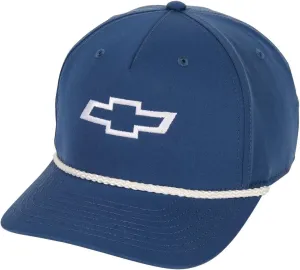 Chevy Bowtie Captain's Cord Snapback Hat - Officially Licensed Chevrolet Rope Cap