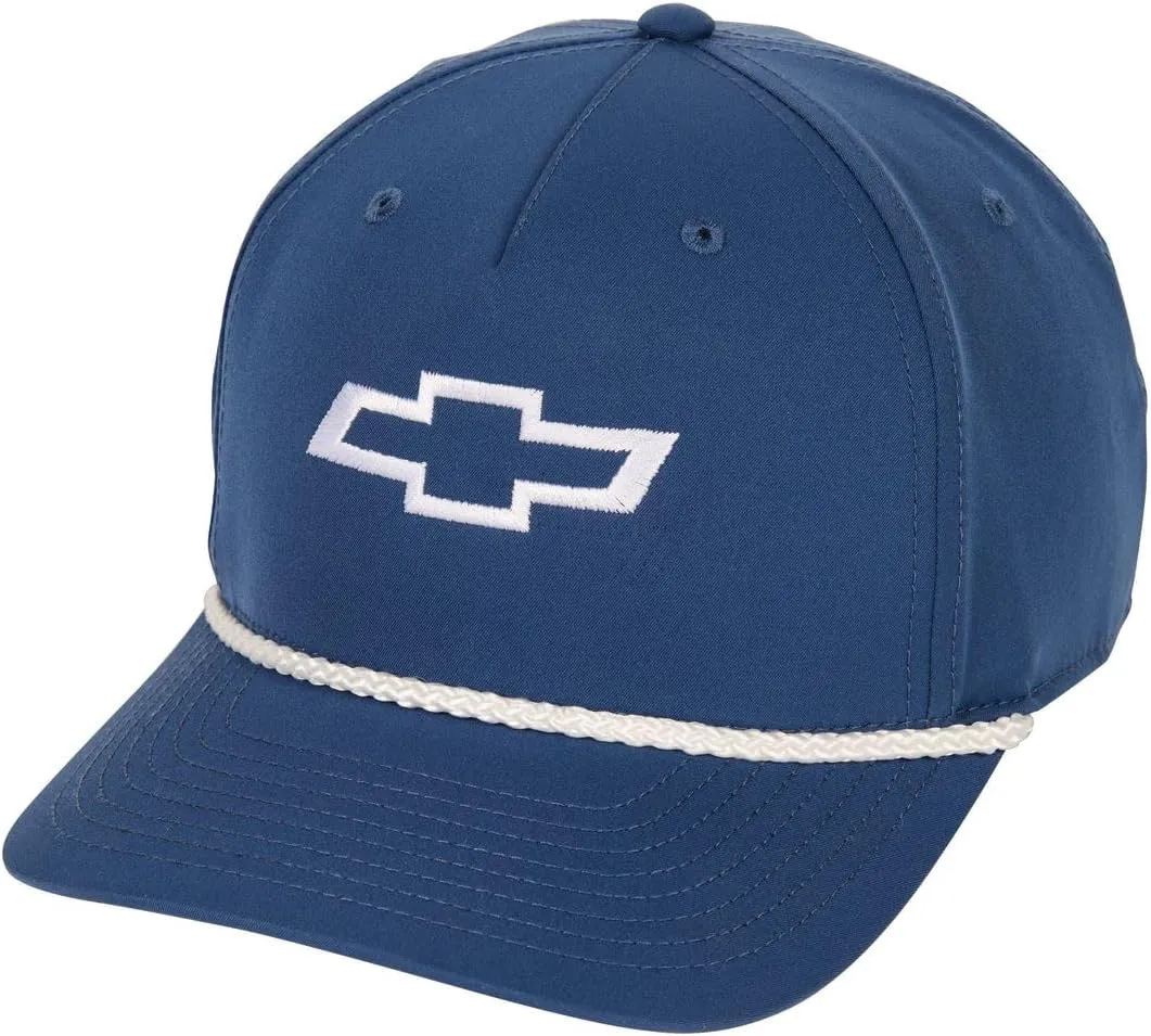 Chevy Bowtie Captain's Cord Snapback Hat - Officially Licensed Chevrolet Rope Cap