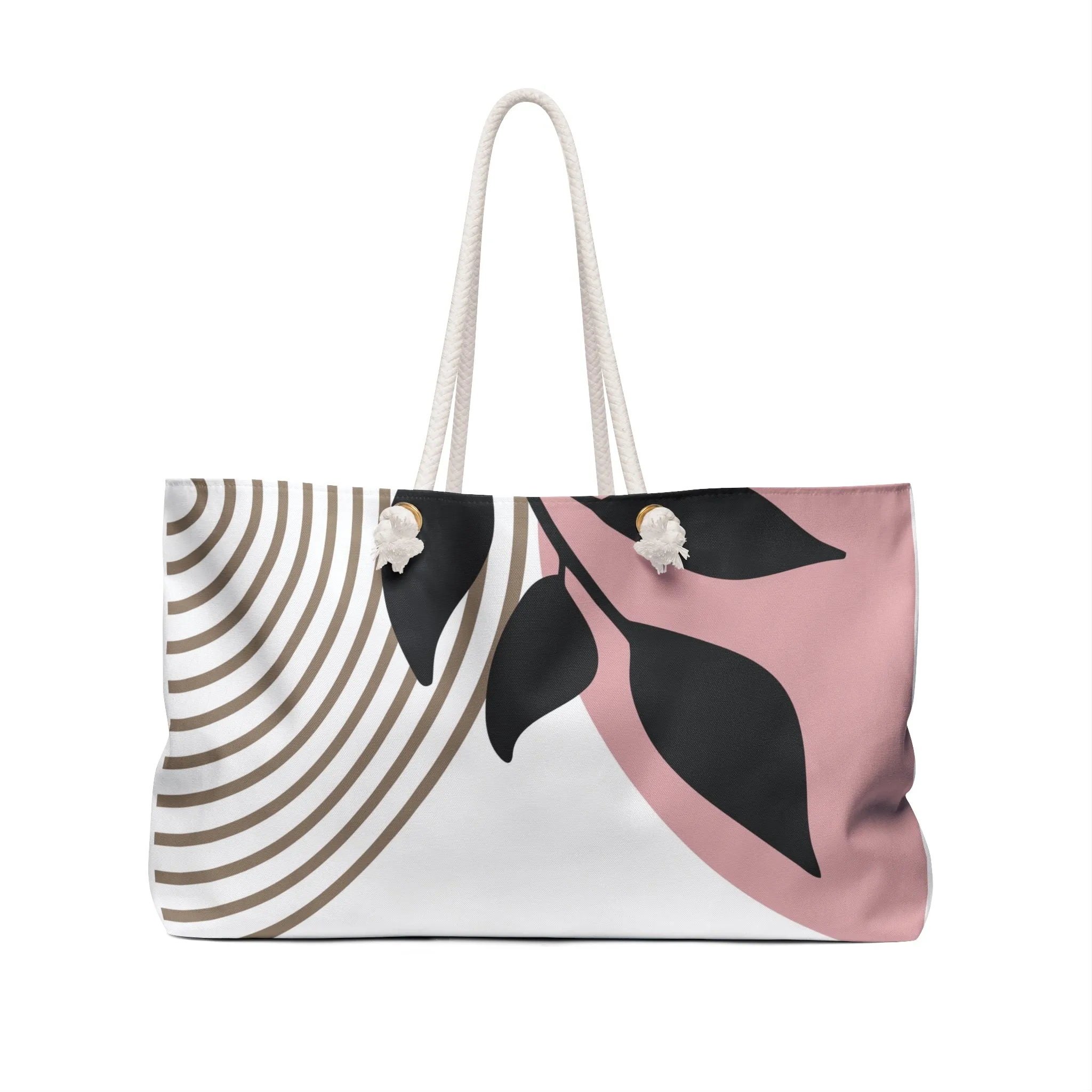 Chic Floral Weekender Bag - Stylish Travel Tote for Weekend Getaways