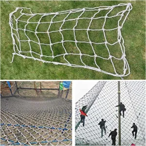 Child Adults Playground Climbing Netting Cargo Climbing Net Outdoor Treehouse Truck Trailer Nets Heavy Duty Swings Net Safety Net,255.91 * 275.59 inch
