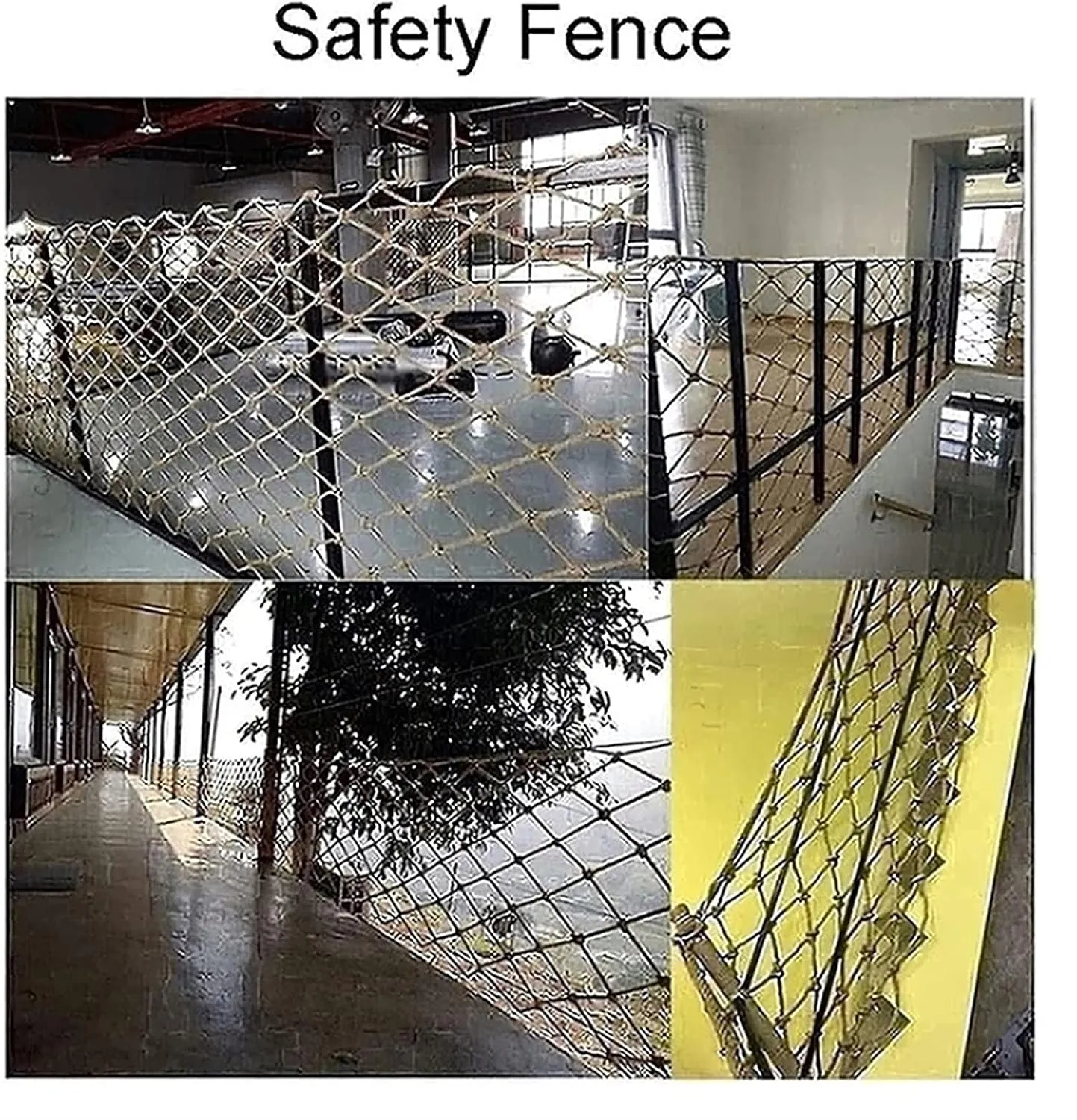 Child Climbing Rope Net Tree House Swing Cargo Net Heavy Duty Hemp Rope Birds Net Outdoor Playground Fence Safety Net Kids Rope Ladder Decoration (Size : 23m(6x9ft))