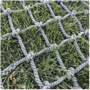Child Safety Net Cargo Climbing Net Dia 10mm Outdoor Net Hammock Swing Safety Climbing Frame Climb Rope Netting Climbing Net(10mm-10cm,1X1m/3.3X3.3ft)