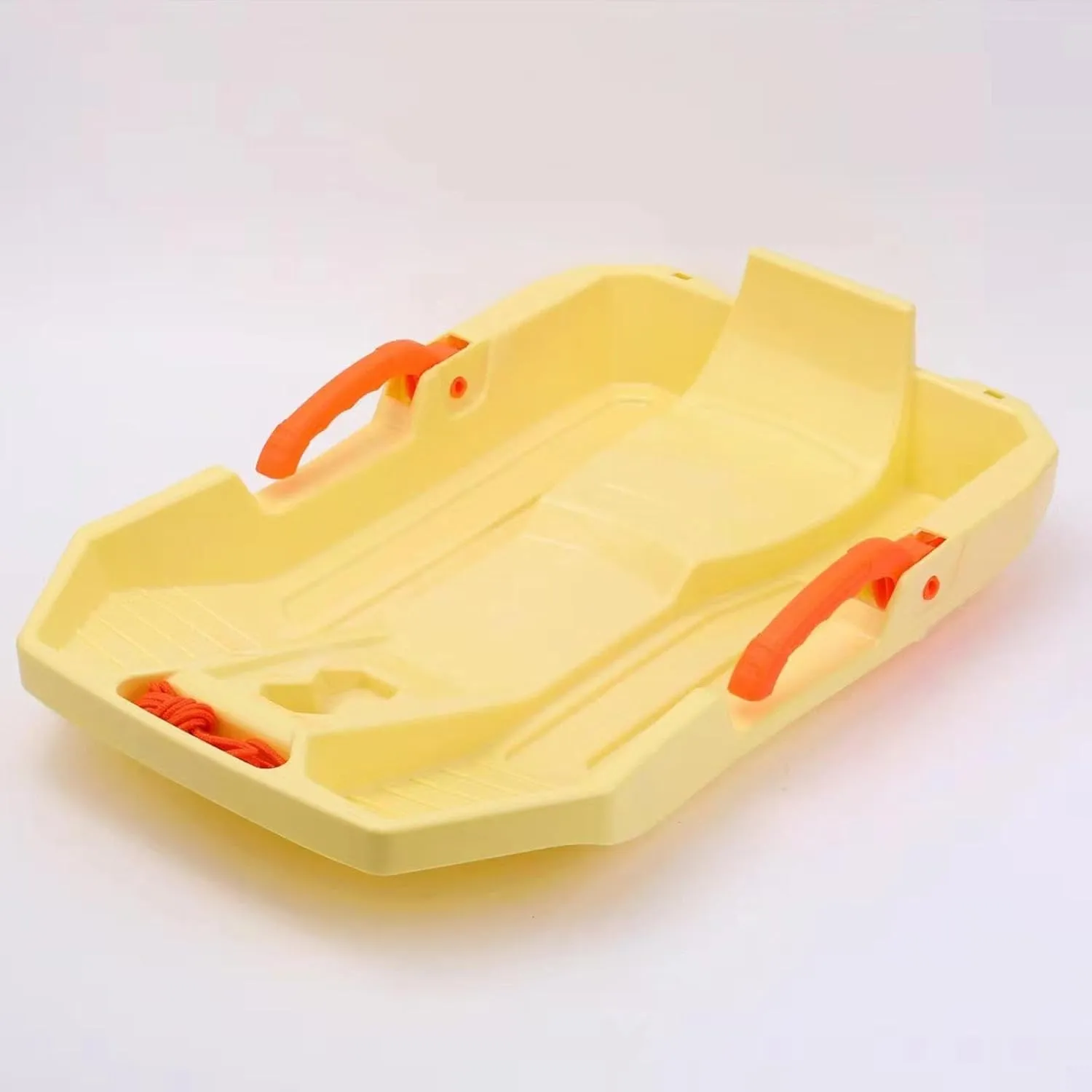 Children Downhill Toboggan Snow Sled with Brake Dunes Sand Sled Lightweight Portable with 2M Rope