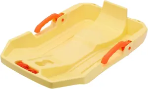 Children Downhill Toboggan Snow Sled with Brake Dunes Sand Sled Lightweight Portable with 2M Rope