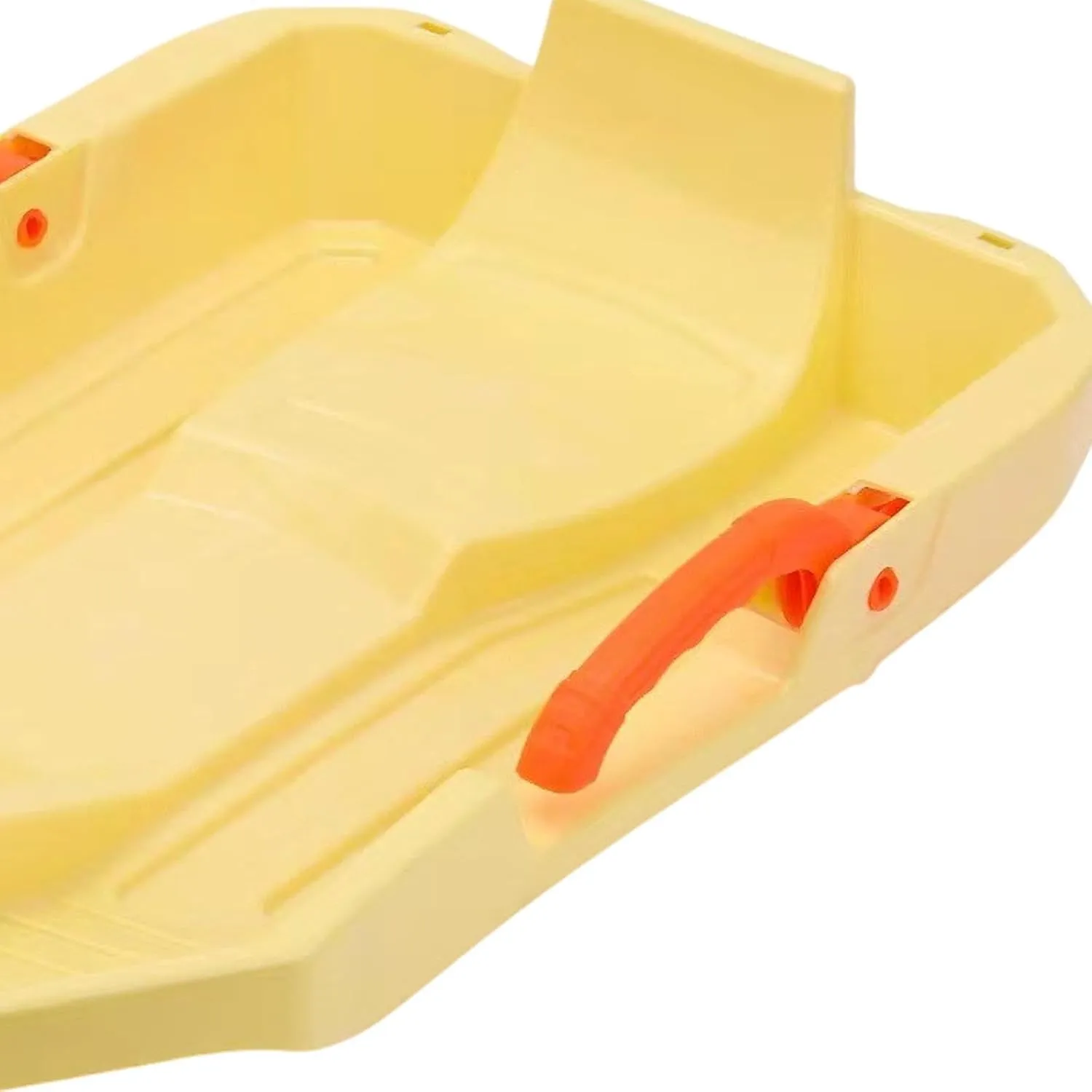 Children Downhill Toboggan Snow Sled with Brake Dunes Sand Sled Lightweight Portable with 2M Rope