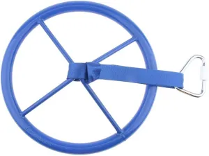 Children Outdoor Play Sport Equipment Kids Ninja Wheel with Safety Carabiner, Blue