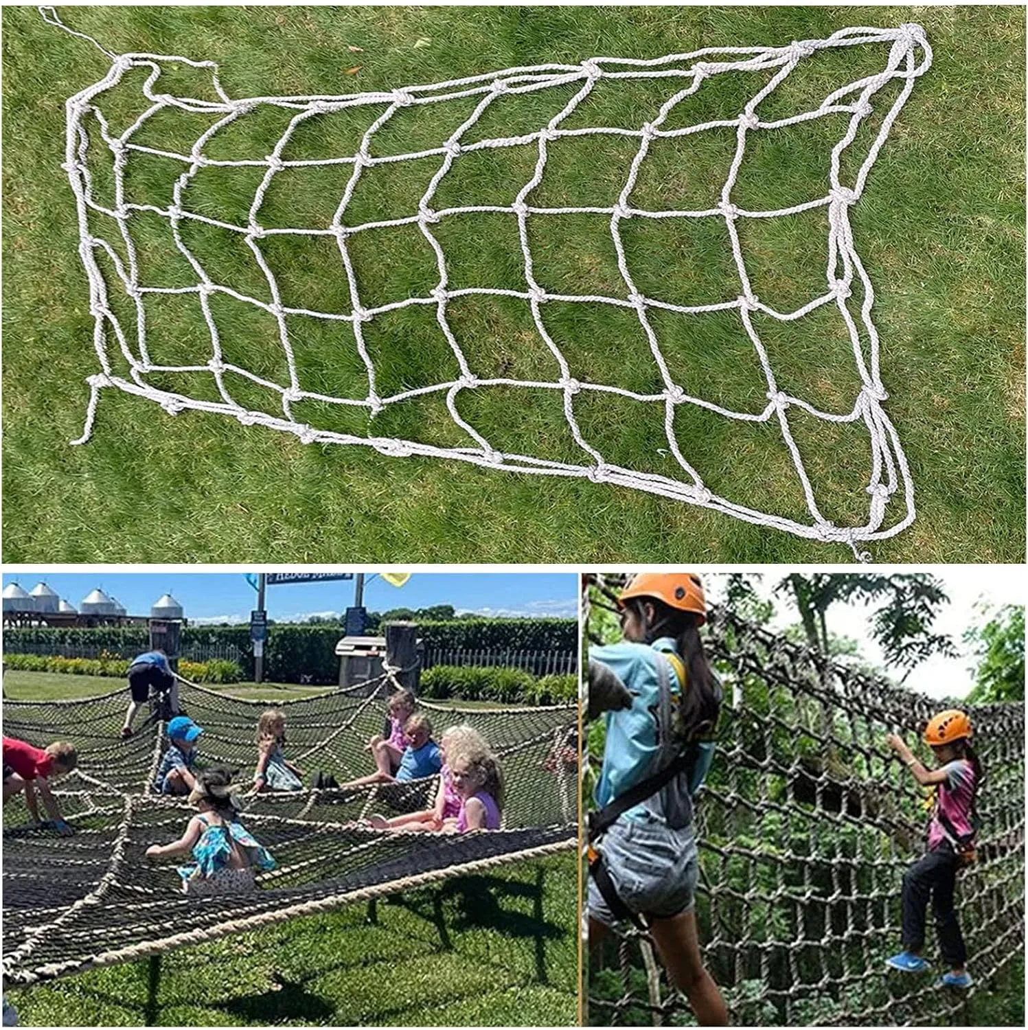 Children's Climbing Net Cargo Children's Fitness Frame Climbing Net,Easy to Install and Use Outdoor Safety Net,31.2 * 31.2ft