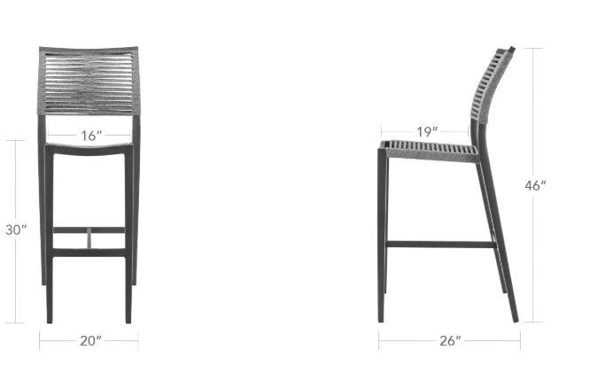 Chloe Rope Bar Side Chair