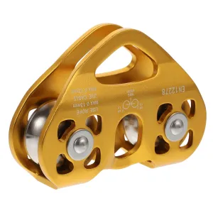 Ciieeo Double Pulleys Lifting System for Rope Transport Outdoor Equipment Large Climbing Pulley