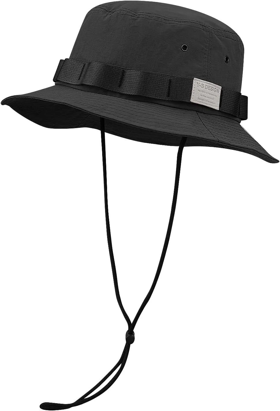 Clakllie Unisex Boonie Hat Bucket Hats with String Wide Brim Hiking Fishing Hat UV Sun Protection Safari Cap Jungle Caps