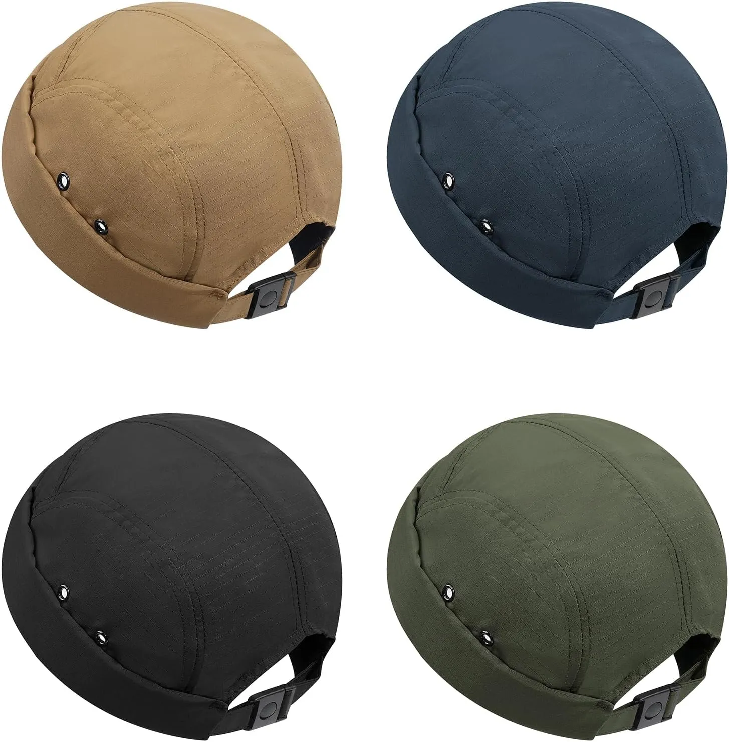 Clakllie Waterproof Brimless Hats Quick Dry Docker Beanie 5 Panel Cap Vintage Sailor Cap Harbour Worker Cap Casual Leon Hat