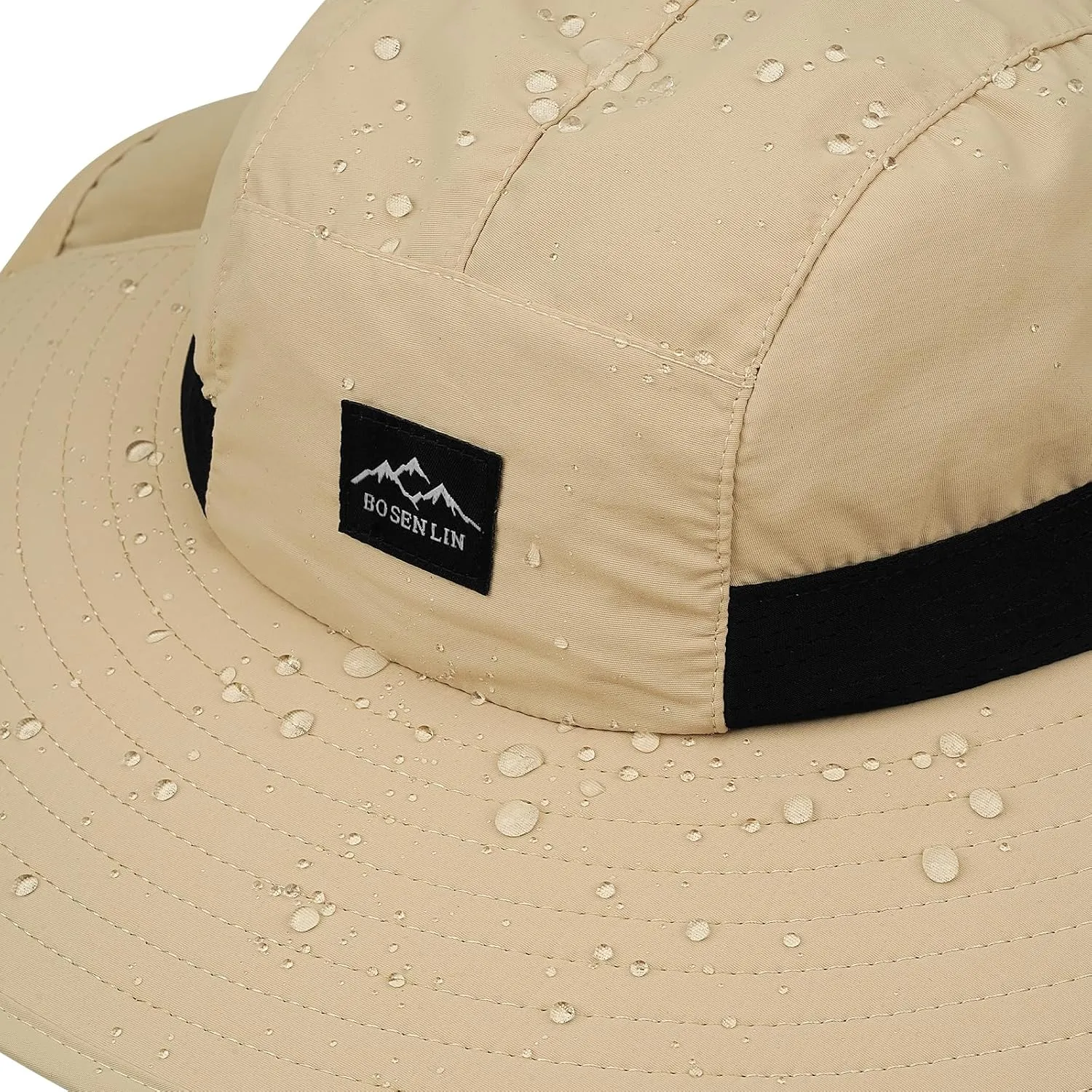 Clakllie Waterproof Wide Brim Sun Hat with Neck Flap UPF 50  Fishing Hats Sun Protection Gardening Safari Hat for Hiking