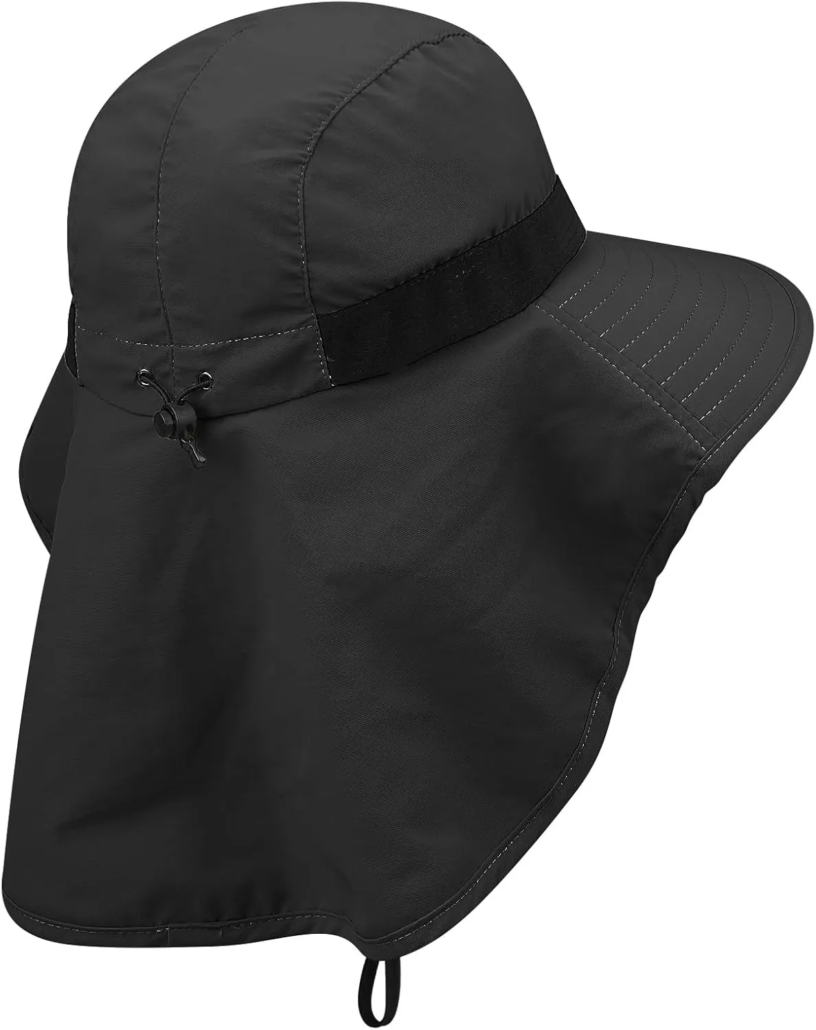 Clakllie Waterproof Wide Brim Sun Hat with Neck Flap UPF 50  Fishing Hats Sun Protection Gardening Safari Hat for Hiking
