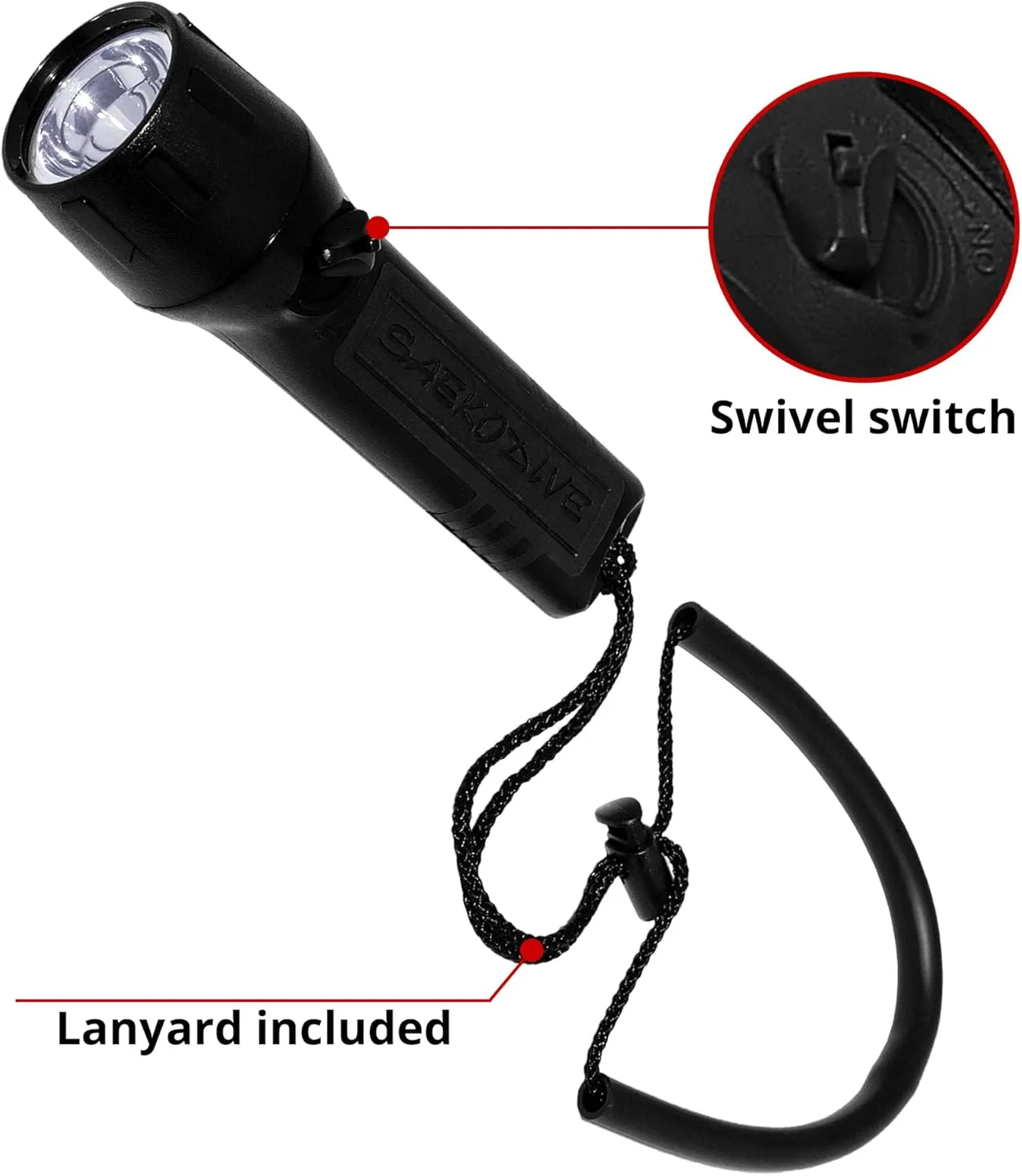 Classic LED Dive Light - 500 Lumens Underwater Flashlight - Waterproof for Outdoor Activities - Scuba, Technical, Cave Diving, Hunting, Camping (Fluorescent Yellow)