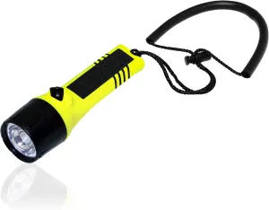 Classic LED Dive Light - 500 Lumens Underwater Flashlight - Waterproof for Outdoor Activities - Scuba, Technical, Cave Diving, Hunting, Camping (Fluorescent Yellow)