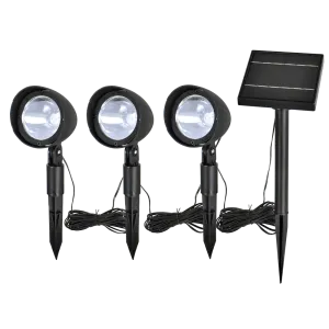 Click Aspen Solar LED Spot Light - 3 Pack / Rechargeable Batteries Included