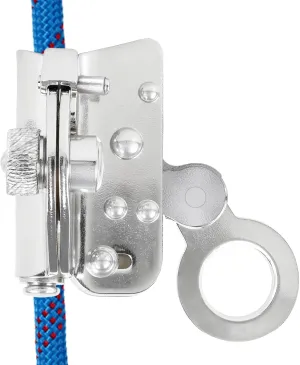 Climb Self Locking Rope Grab - Alloy Steel, Safety Protection 25 kN(Aprx 300LB), Used with 5/8’’ Lifeline Rope, for Construction, Climbing, Fall-Protection