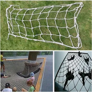 Climbing Cargo Net for Kids,Playground Military Climbing Net Rope,Backyard Climbing Frame Net for Treehouse Accessories,Safety Protection Net for Indoor Outdoor,18 * 31.2ft