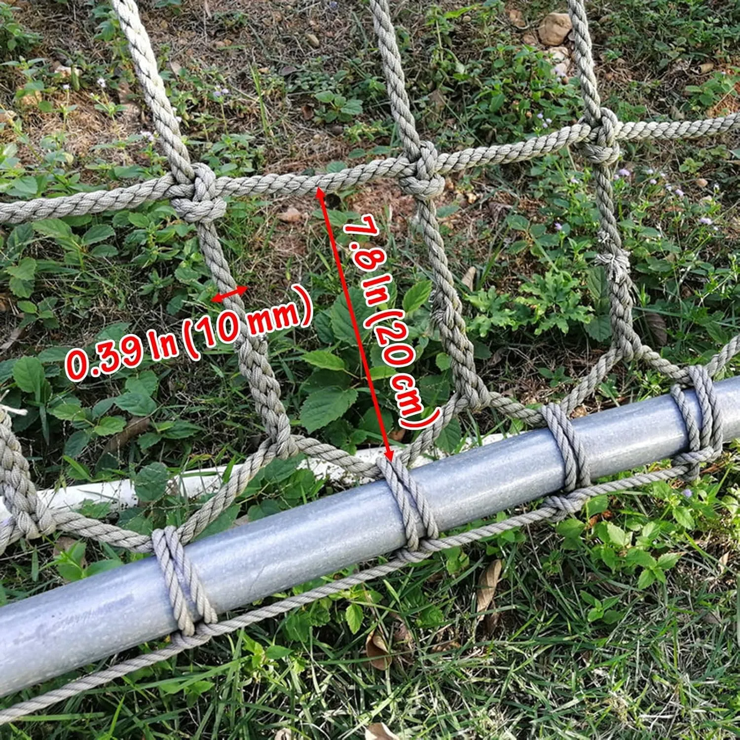 Climbing Cargo Net for Kids,Playground Military Climbing Net Rope,Backyard Climbing Frame Net for Treehouse Accessories,Safety Protection Net for Indoor Outdoor,18 * 31.2ft