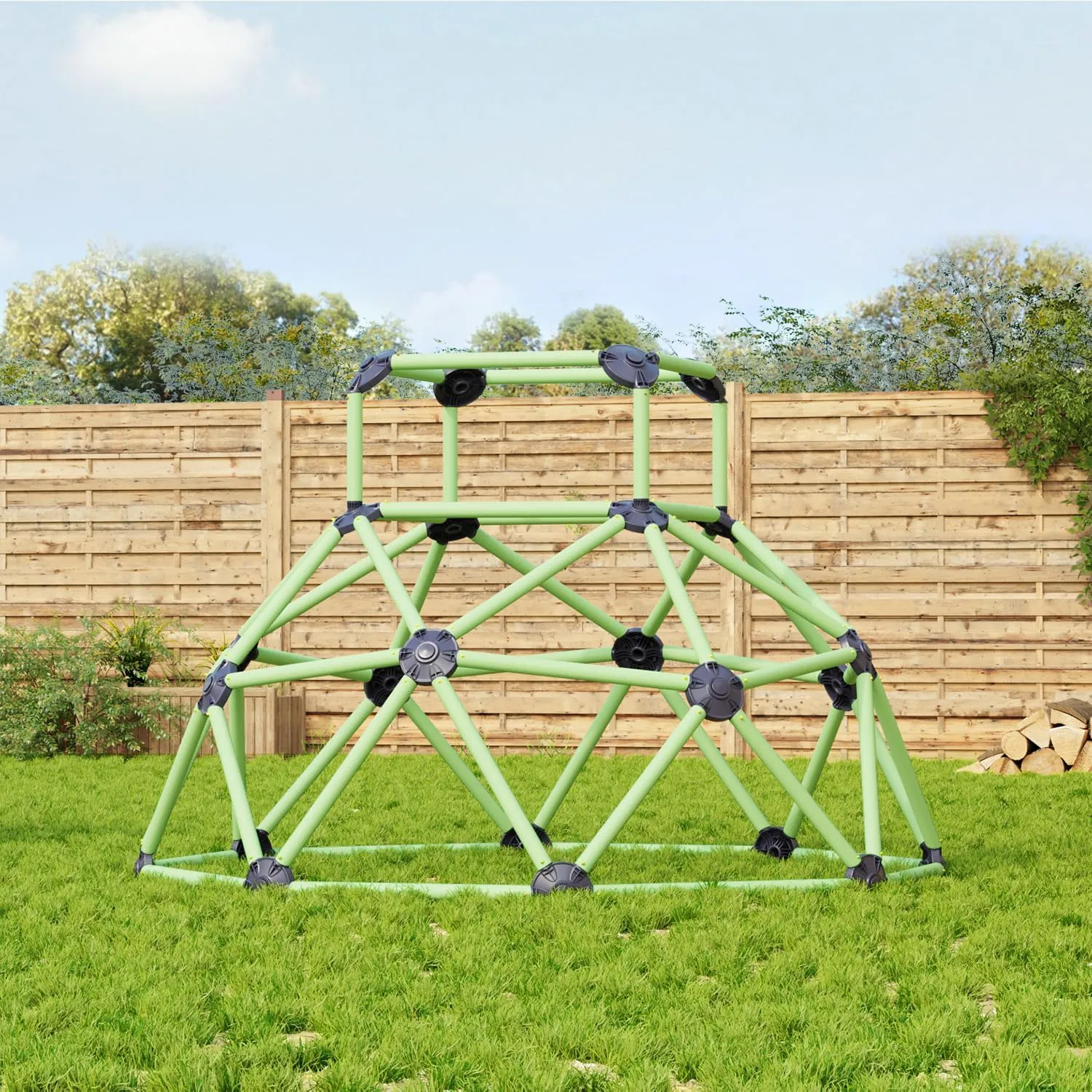 Climbing Dome for Kids,7.5 FT Dome Climber Outdoor and Indoor Toys PP Climbing Tower Play Equipment Geometric Dome Jungle Gym Easy to Assemble for Kids Aged 3 to 9