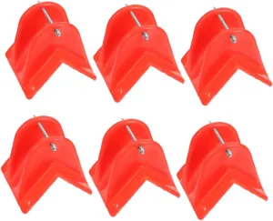 Climbing Gear 6pcs Rope Protectors Edge Guard Safety Rope Protectors for Rock Climbing Mountaineering Rappelling