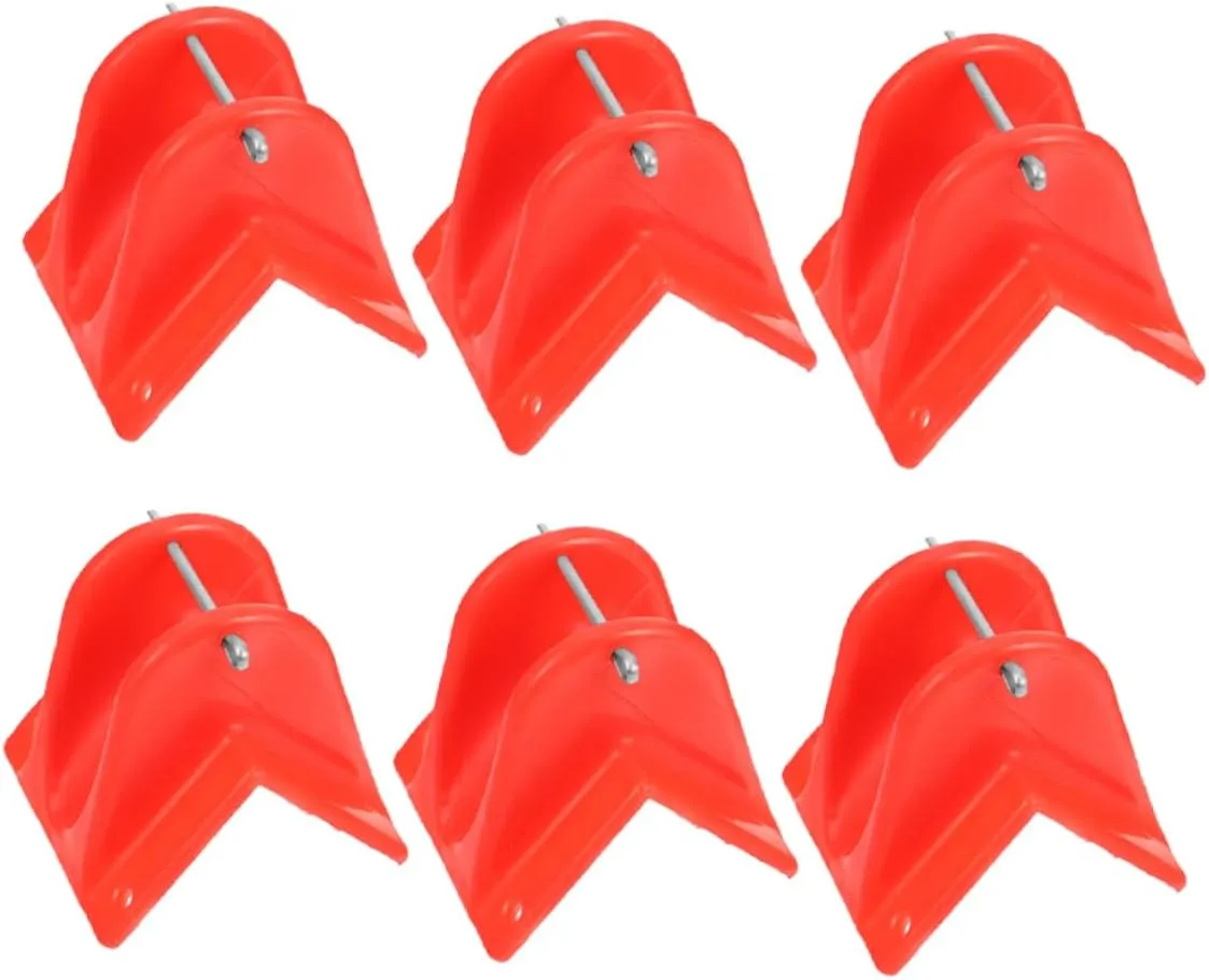 Climbing Gear 6pcs Rope Protectors Edge Guard Safety Rope Protectors for Rock Climbing Mountaineering Rappelling