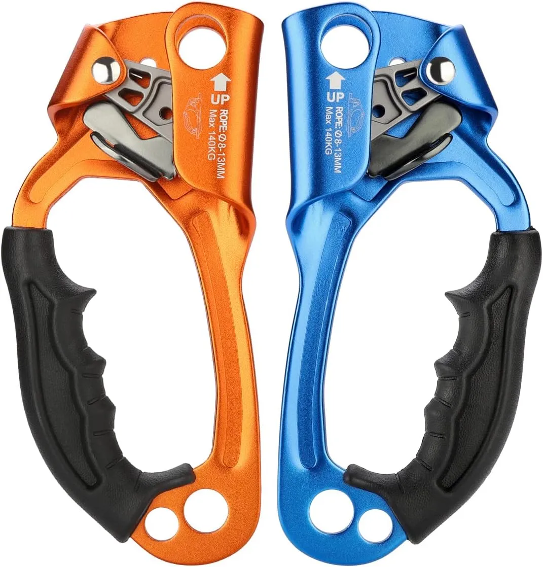 Climbing Hand Ascender for Rock Climbing Arborist (Right and Left) for 8~13 mm Rope