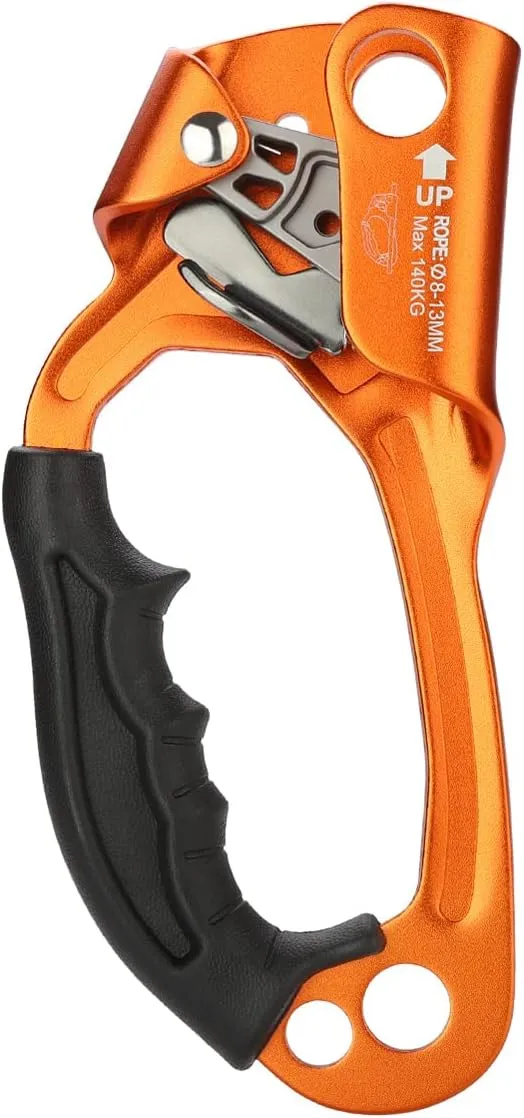 Climbing Hand Ascender for Rock Climbing Arborist (Right and Left) for 8~13 mm Rope