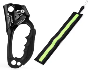 Climbing Hand Ascender/Rope Protector Sleeve Outdoor Mountaineering Tree Arborist Climbing Rappelling Equip Hand Ascender for 8-12MM Rope Left Right Hand Ascender